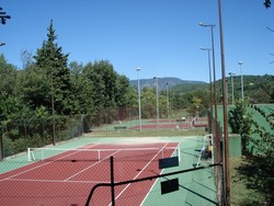 Les courts de tennis