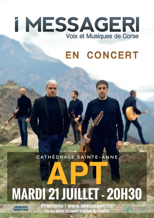 Concert groupe I Messagerie - Voix et musique de Corse