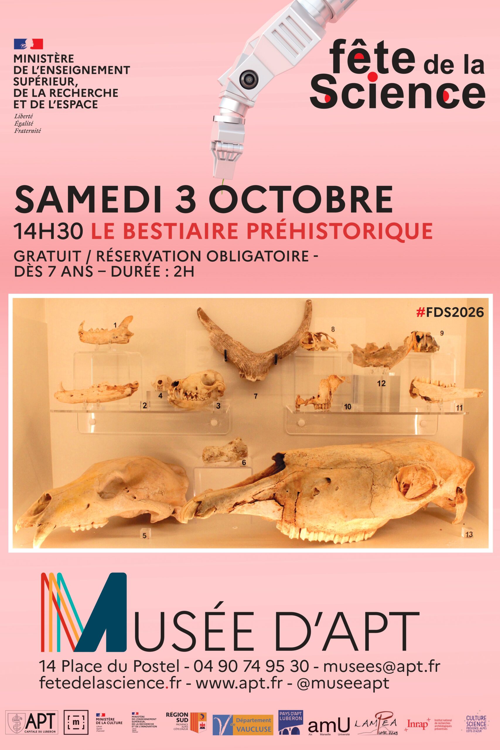 Fête de la science - Visite participative "Le bestiaire préhistorique"