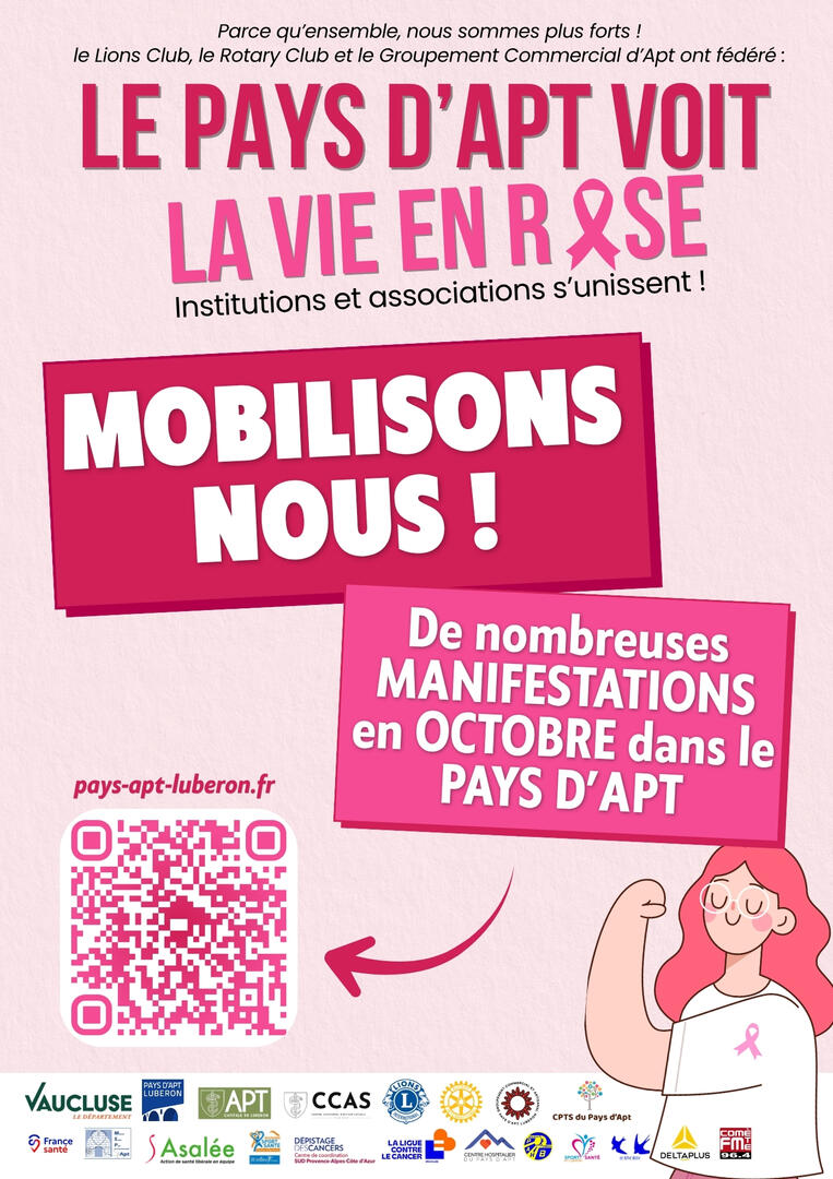 Octobre Rose - Le Pays d'Apt se mobilise
